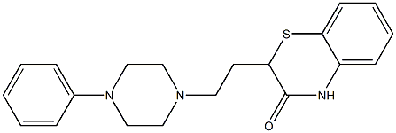 2-[2-[4-(Phenyl)piperazin-1-yl]ethyl]-2H-1,4-benzothiazin-3(4H)-one 구조식 이미지