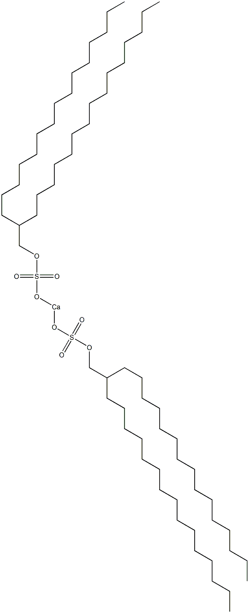 Bis(2-pentadecylheptadecyloxysulfonyloxy)calcium Structure