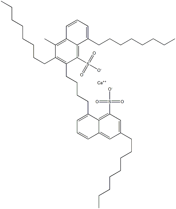 Bis(3,8-dioctyl-1-naphthalenesulfonic acid)calcium salt 구조식 이미지