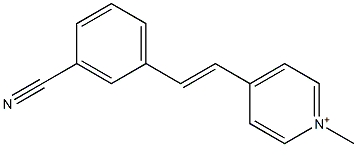 4-(3-Cyanostyryl)-1-methylpyridinium Structure