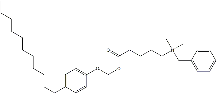 N,N-Dimethyl-N-benzyl-N-[4-[[(4-undecylphenyloxy)methyl]oxycarbonyl]butyl]aminium 구조식 이미지