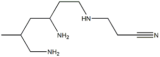 3,6-Diamino-1-(2-cyanoethylamino)-5-methylhexane Structure
