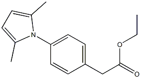 p-(2,5-Dimethyl-1H-pyrrol-1-yl)phenylacetic acid ethyl ester 구조식 이미지