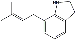 7-(3-Methyl-2-butenyl)indoline 구조식 이미지