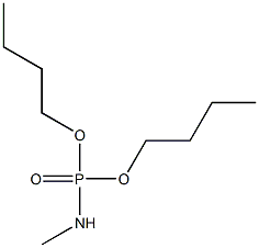 N-Methylamidophosphoric acid dibutyl ester Structure