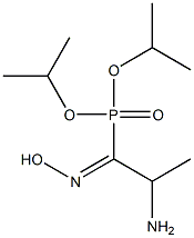 2-Amino-1-hydroxyiminopropylphosphonic acid diisopropyl ester 구조식 이미지