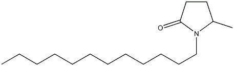 1-Dodecyl-5-methyl-2-pyrrolidone Structure