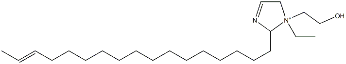 1-Ethyl-2-(15-heptadecenyl)-1-(2-hydroxyethyl)-3-imidazoline-1-ium 구조식 이미지