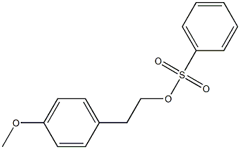 Benzenesulfonic acid 4-methoxyphenethyl ester 구조식 이미지