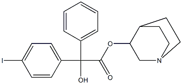 (4-Iodophenyl)phenylhydroxyacetic acid 1-azabicyclo[2.2.2]octane-3-yl ester Structure