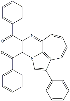 3,4-Dibenzoyl-1-phenyl-2a,5-diaza-2aH-benz[cd]azulene 구조식 이미지