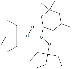 3,3,5-Trimethyl-1,1-bis(1,1-diethylpropylperoxy)cyclohexane 구조식 이미지