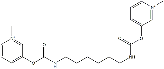 3,3'-[1,6-Hexanediylbis(iminocarbonyloxy)]bis[1-methylpyridinium] 구조식 이미지