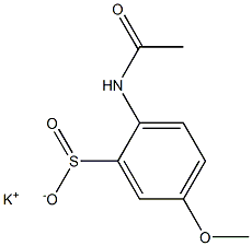 2-(Acetylamino)-5-methoxybenzenesulfinic acid potassium salt 구조식 이미지