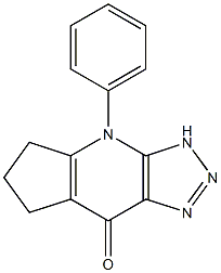 4-Phenyl-3,5,6,7-tetrahydrocyclopenta[b]-1,2,3-triazolo[4,5-e]pyridin-8(4H)-one Structure