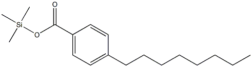 4-Octylbenzoic acid trimethylsilyl ester 구조식 이미지