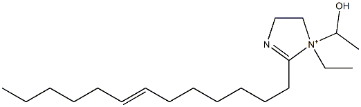 1-Ethyl-1-(1-hydroxyethyl)-2-(7-tridecenyl)-2-imidazoline-1-ium 구조식 이미지