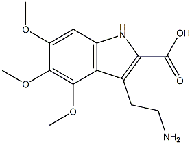 3-(2-Aminoethyl)-4,5,6-trimethoxy-1H-indole-2-carboxylic acid Structure
