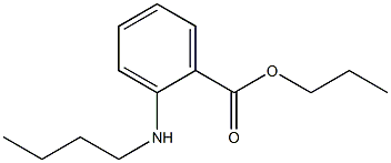 o-(Butylamino)benzoic acid propyl ester 구조식 이미지