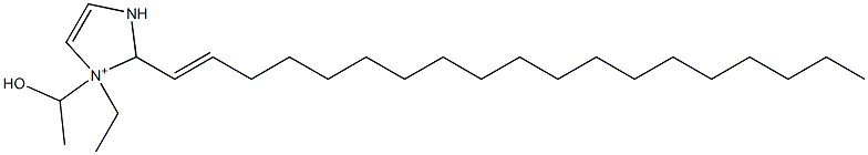 1-Ethyl-1-(1-hydroxyethyl)-2-(1-nonadecenyl)-4-imidazoline-1-ium 구조식 이미지