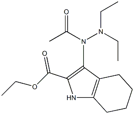 3-[(Diethylamino)acetylamino]-4,5,6,7-tetrahydro-1H-indole-2-carboxylic acid ethyl ester Structure