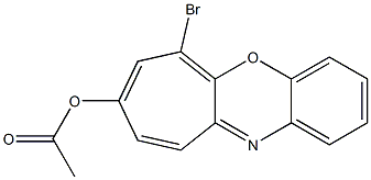 6-Bromo-8-acetoxybenzo[b]cyclohept[e][1,4]oxazine Structure