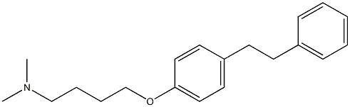 4-[4-(2-Phenylethyl)phenoxy]-N,N-dimethylbutan-1-amine Structure