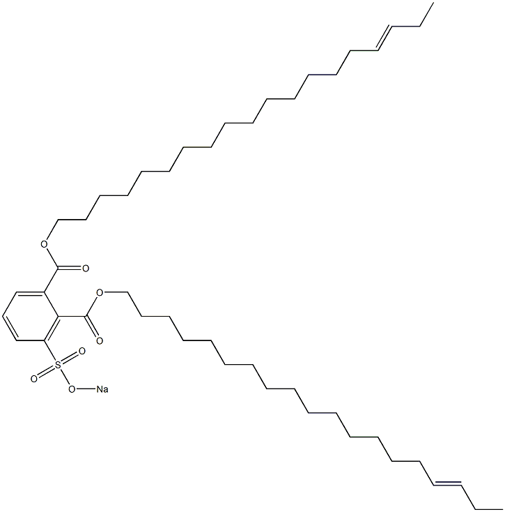 3-(Sodiosulfo)phthalic acid di(16-nonadecenyl) ester 구조식 이미지