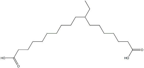 8-Ethyloctadecanedioic acid 구조식 이미지