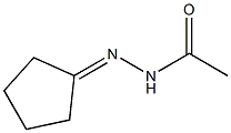 Acetic acid N'-cyclopentylidene hydrazide Structure