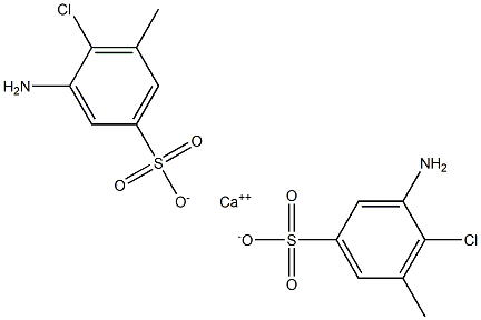Bis(3-amino-4-chloro-5-methylbenzenesulfonic acid)calcium salt Structure
