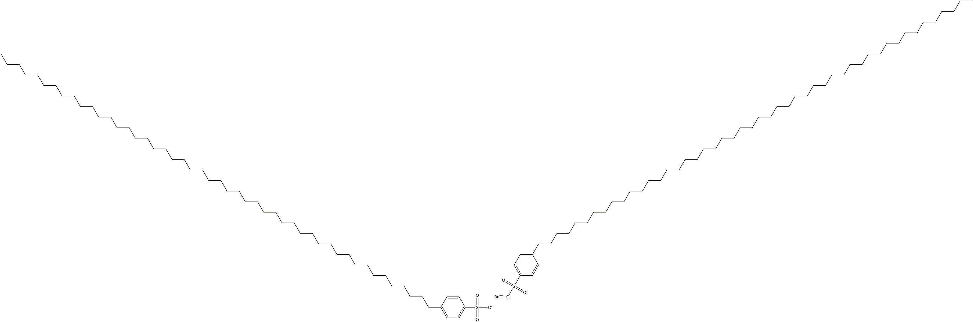 Bis[4-(octatetracontan-1-yl)benzenesulfonic acid]barium salt Structure