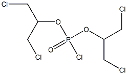 Chlorophosphonic acid bis[2-chloro-1-(chloromethyl)ethyl] ester 구조식 이미지