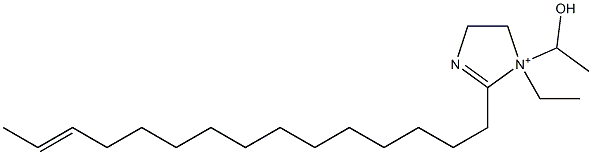 1-Ethyl-1-(1-hydroxyethyl)-2-(13-pentadecenyl)-2-imidazoline-1-ium 구조식 이미지