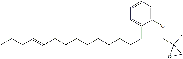 2-(10-Tetradecenyl)phenyl 2-methylglycidyl ether 구조식 이미지