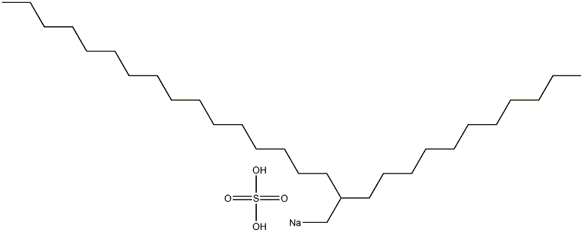 Sulfuric acid 2-undecyloctadecyl=sodium salt Structure