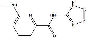 6-Methylamino-N-(1H-tetrazol-5-yl)pyridine-2-carboxamide Structure
