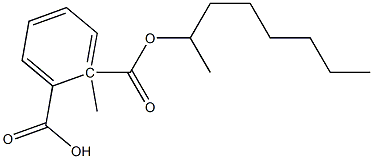 Phthalic acid 1-methyl 2-octyl ester 구조식 이미지