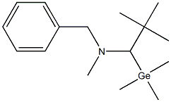 1-(Trimethylgermyl)-N-methyl-N-benzyl-2,2-dimethylpropan-1-amine 구조식 이미지