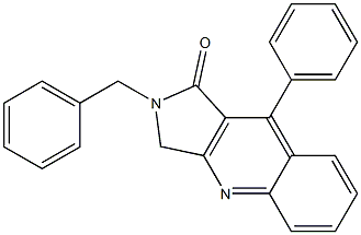 2-Benzyl-2,3-dihydro-9-phenyl-1H-pyrrolo[3,4-b]quinolin-1-one Structure