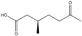 [R,(+)]-3-Methyl-6-oxoheptanoic acid Structure