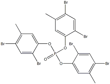 Phosphoric acid tris(2,4-dibromo-5-methylphenyl) ester 구조식 이미지