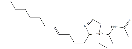 1-[1-(Acetylamino)ethyl]-2-(4-dodecenyl)-1-ethyl-3-imidazoline-1-ium 구조식 이미지