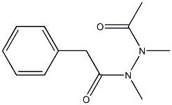 N,N'-Dimethyl-N'-acetyl-2-phenylacetic acid hydrazide Structure