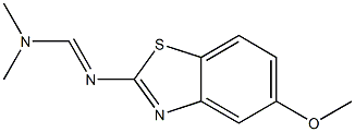 N1,N1-Dimethyl-N2-(5-methoxybenzothiazol-2-yl)formamidine 구조식 이미지