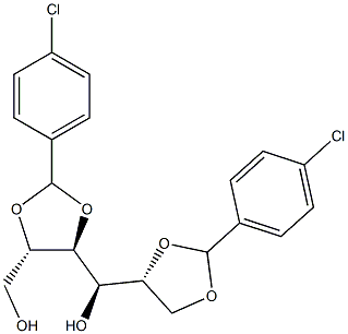 2-O,3-O:5-O,6-O-Bis(4-chlorobenzylidene)-D-glucitol 구조식 이미지
