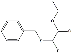 (Benzylthio)fluoroacetic acid ethyl ester Structure