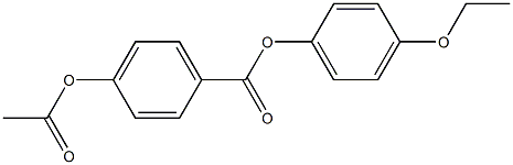 p-Acetyloxybenzoic acid p-ethoxyphenyl ester 구조식 이미지