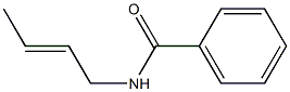 N-(2-Butenyl)benzamide 구조식 이미지