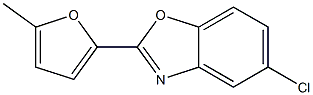 5-Chloro-2-(5-methylfuran-2-yl)benzoxazole 구조식 이미지